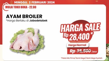 Ayam Broiler Banting Harga di Transmart Full Day Sale, Buruan Borong!