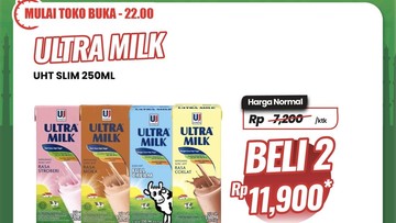 Beli 2 Susu Kotak di Transmart Full Day Sale Cuma Rp 11.900