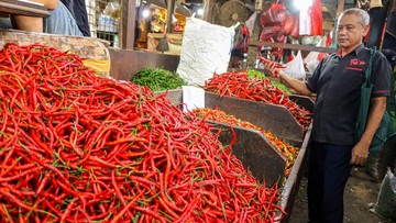 Harga Pangan Hari Ini: Bawang Merah Rp 44 Ribu, Cabai Rawit Rp 74 Ribu