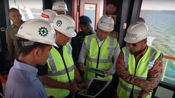 Gibran Tinjau Pelabuhan Pulau Baai, Minta Pengerukan Dipercepat