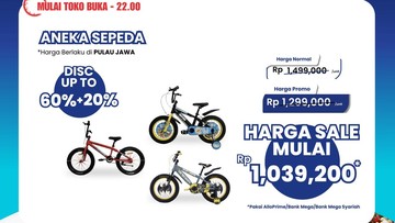 Serbu! Sepeda di Transmart Full Day Sale Diskon Gede-gedean