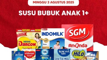 Diskon 10% Susu Bubuk di Transmart Full Day Sale Hari Ini!