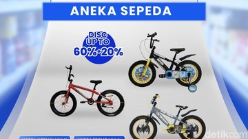 Transmart Full Day Sale! Beli Sepeda Anak Jadi Semurah Ini