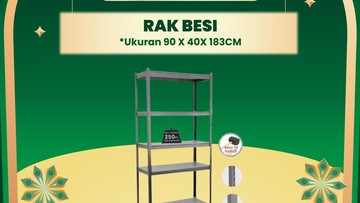Transmart Full Day Sale! Beli Rak Besi Semurah Ini