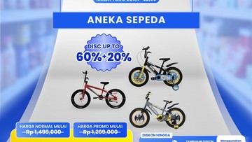Serbu! Aneka Sepeda Diobral Murah di Transmart Full Day Sale