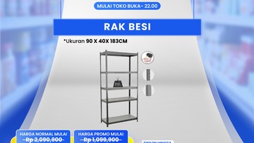 Merapat! Rak Besi Diobral Murah di Transmart Full Day Sale