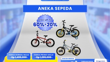Serbu! Aneka Sepeda Diskon Jumbo di Transmart Full Day Sale