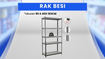 Transmart Full Day Sale! Rak Besi Cuma Rp 800 Ribuan