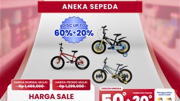 Beli Sepeda Jadi Semurah Ini di Transmart Full Day Sale